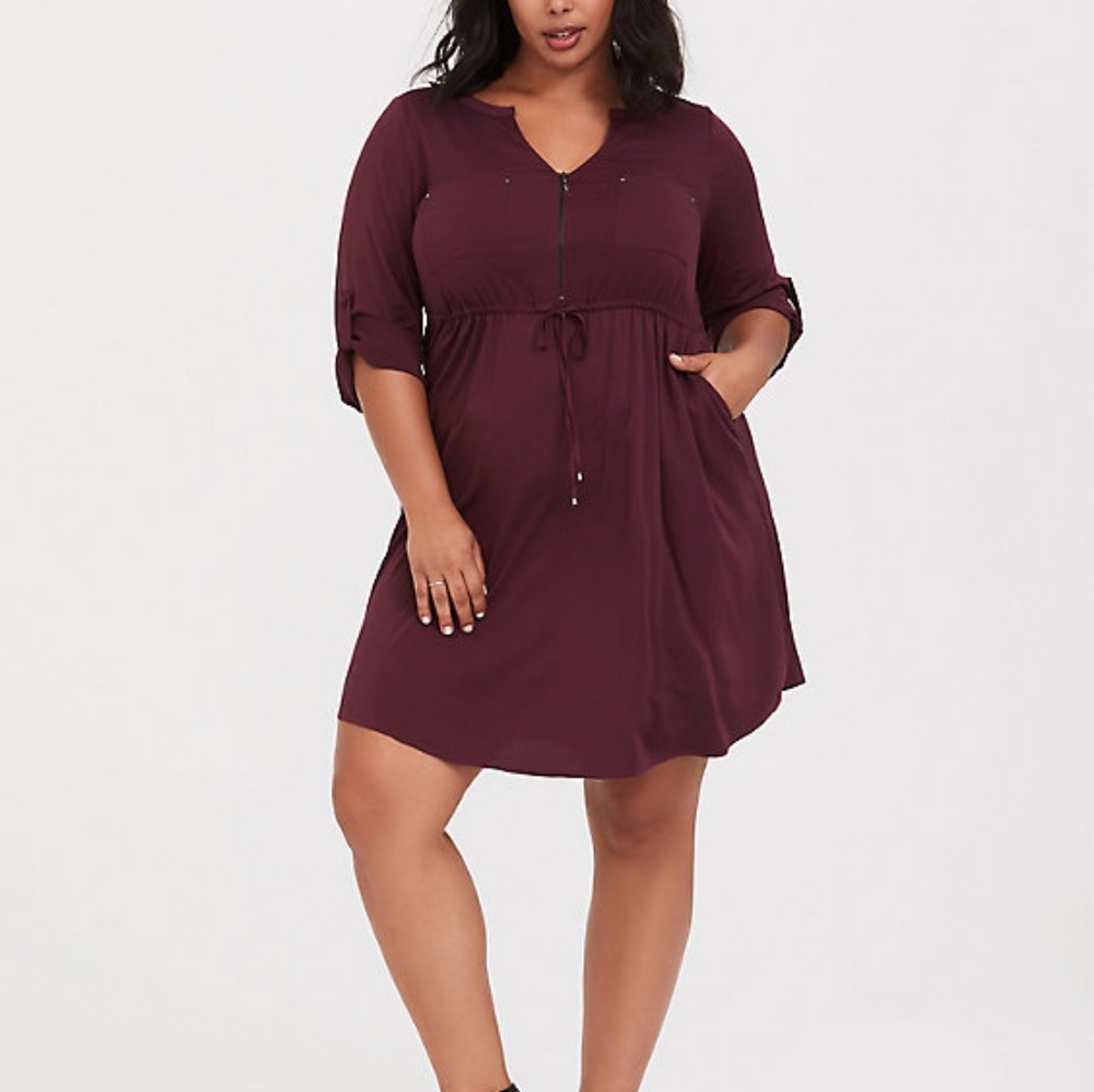 Torrid maroon dress